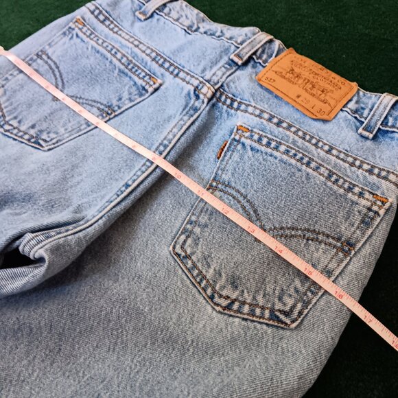 Vintage Levi's 517 Orange Tab Made in USA Straight Leg Jeans - Picture 10 of 12